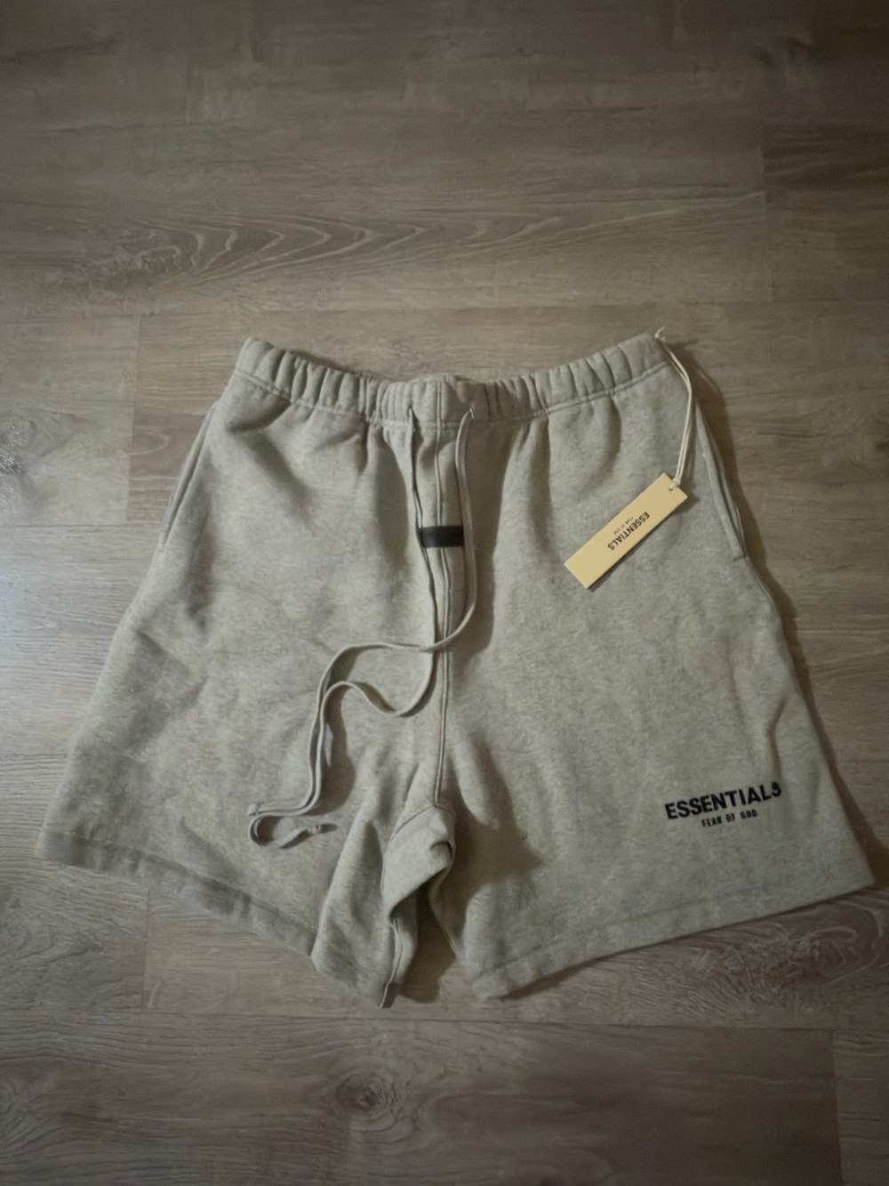 Fear of God ESSENTIALS Men’s Dark Oatmeal Drawstring Shorts